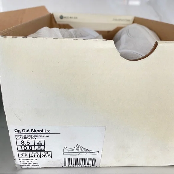 Vans x Notre Old Skool off white sneakers